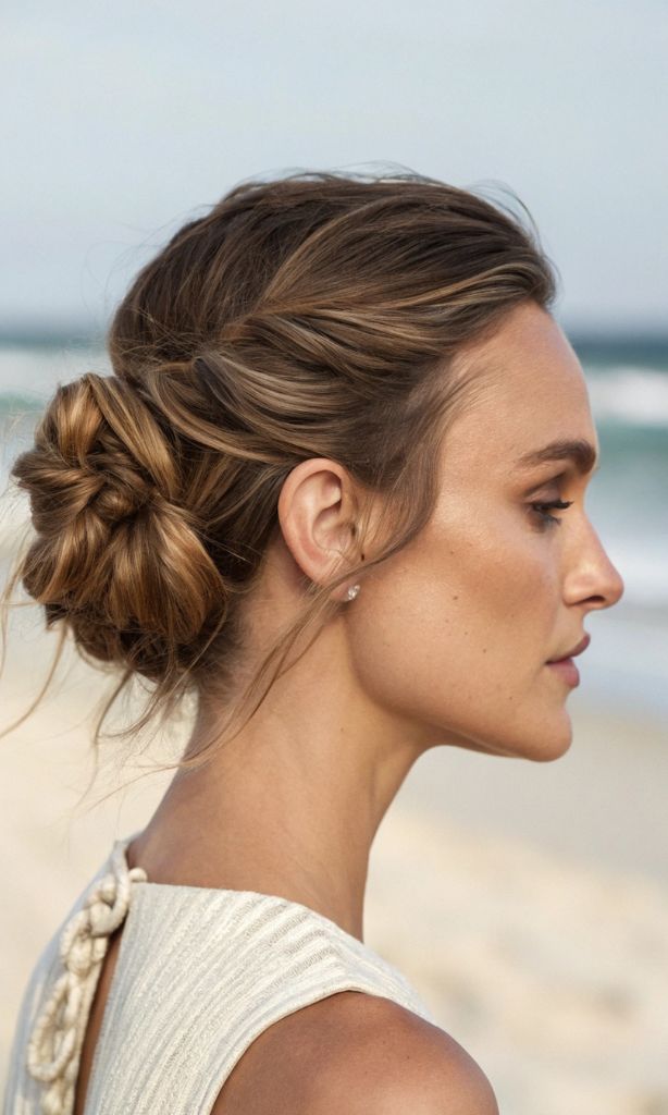 It is image on Low Twisted Bun Up do Elegant Beach.