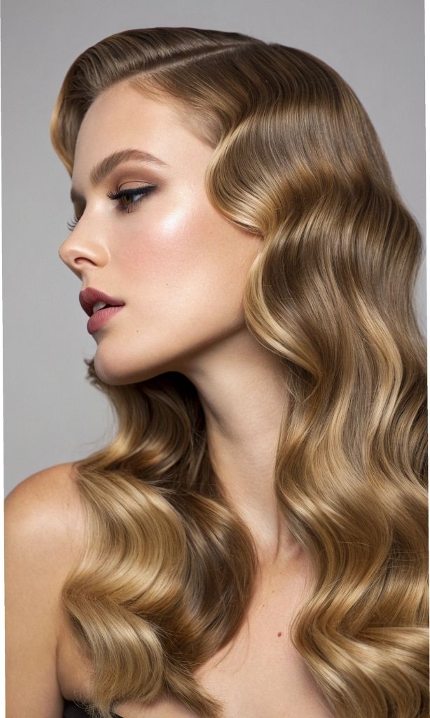 It is image on Vintage Hollywood Glamour Blonde Hair.