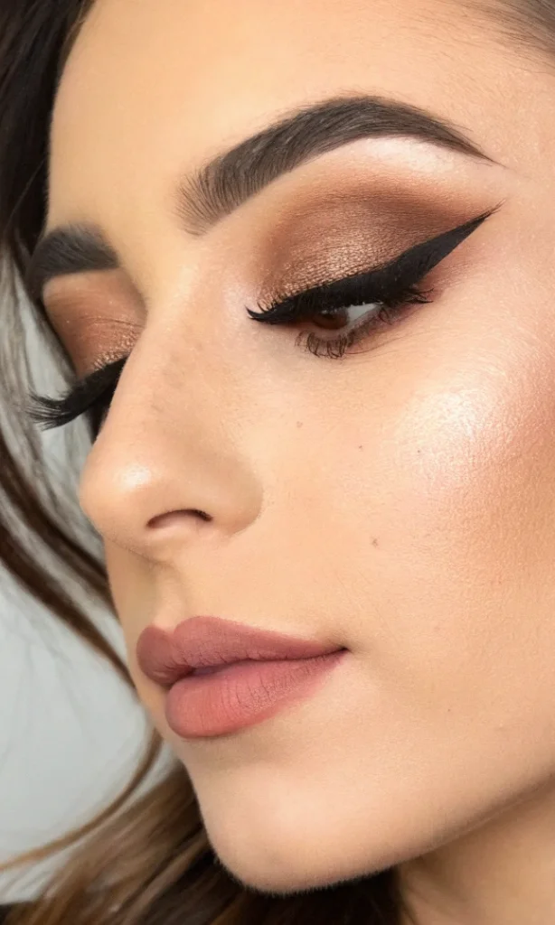 it is image on smoky brown eye makeup for hooded eyes.