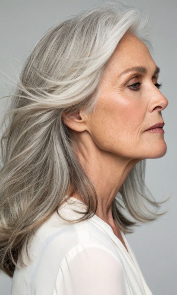 It is image on Long Flowing Silver Hair Women Over 60.