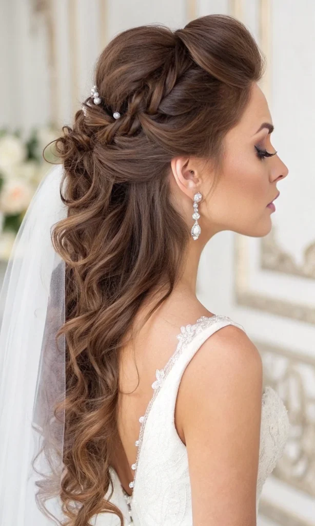 it is image on Half-up-Half-Down Hairstyles for Wedding.