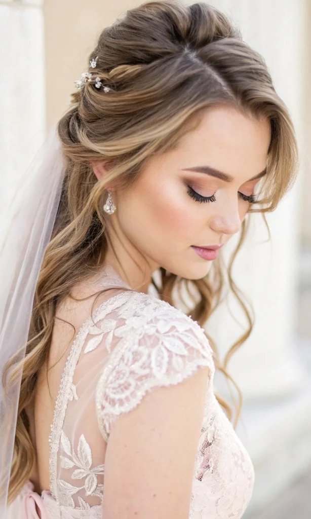 it is image on Half-up-Half-Down Hairstyles for Wedding.