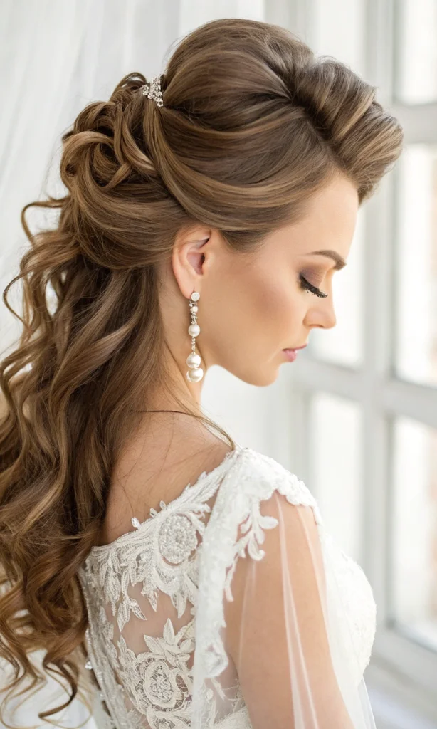 it is image on Half-up-Half-Down Hairstyles for Wedding.