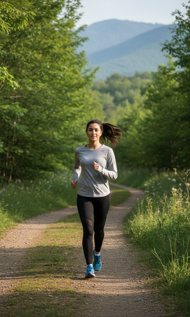 low ponytail running hairstyle comfortable for long runs